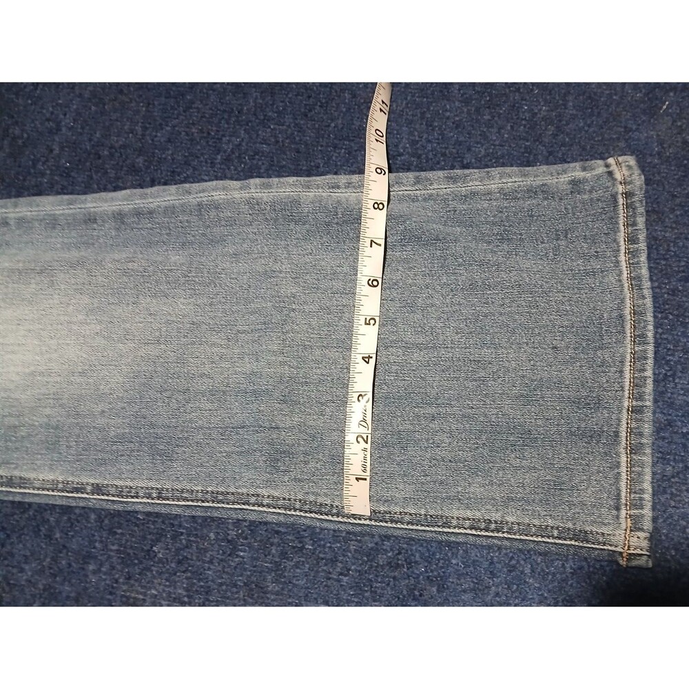 RFM LOS ANGELES Light Wash Distressed High Rise Flare Jeans 5 NWOT - Picture 10 of 11